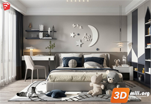 Children Room Scenes Skp FIles 